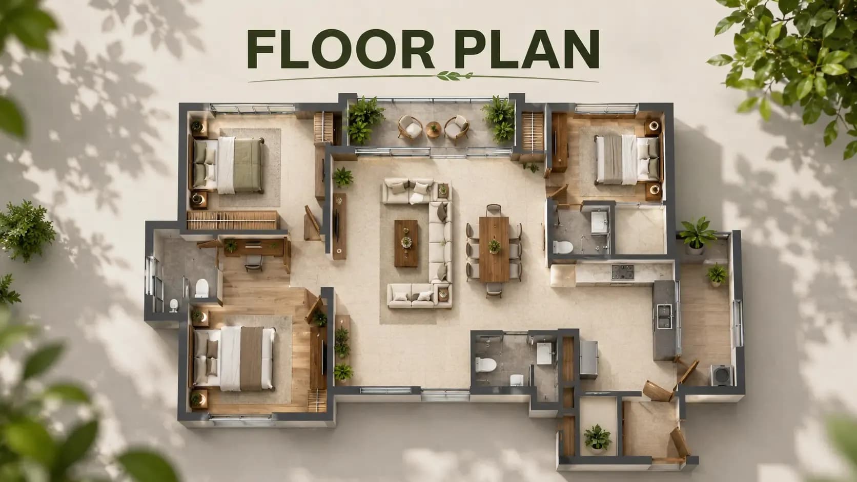 Amanvana Home of Sanctuaries 4 BHK floor plan